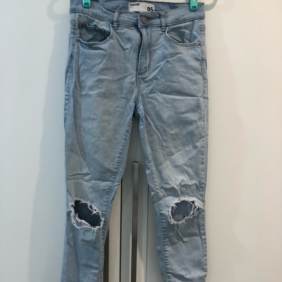 Ripped high waisted skinny jeans - Picture 1 of 1